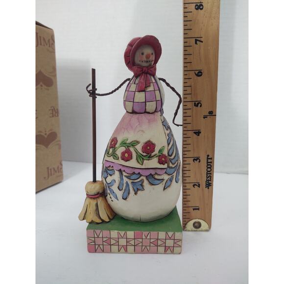 Enesco Jim Shore Heartcreek Collection Not A Flake Out Of Place Snowlady 2008 - Picture 8 of 8